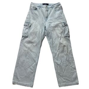 Hollister 31 x 31 ultra high-rise dad Jean Carpenter Pants Baggy Cargo Pockets
